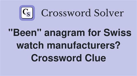 swiss watch company anagram of sling one|Swiss watch company anagram of sling one! Answers.